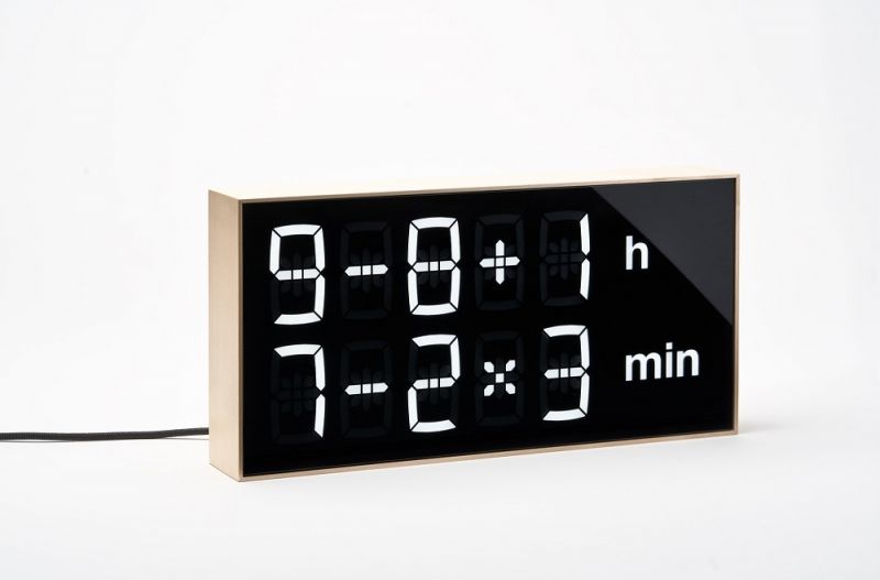 Digital clock LED Table clock Albert Clock maple wood